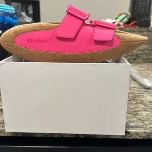 Balmain | Shoes | Balmain Bit Chunky Cork Sole Buckled  display picture 1